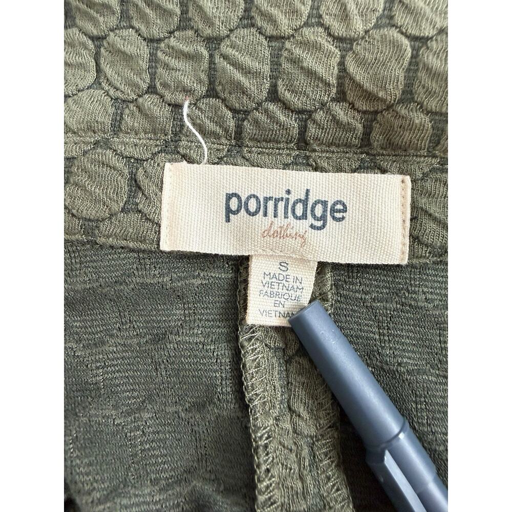 Anthropologie Porridge Jacket Womens Small Olive Green Texture Knit Blazer - Picture 8 of 13